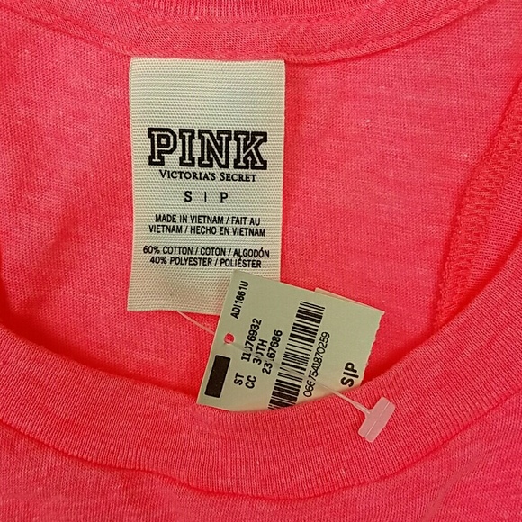 Pink Victoria's Secret Muscle Shirt NWT - Picture 3 of 5
